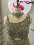 Designer Gown with Beautiful Handwork