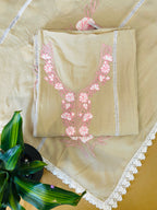 Classic Embroidered Unstitched Suit Set