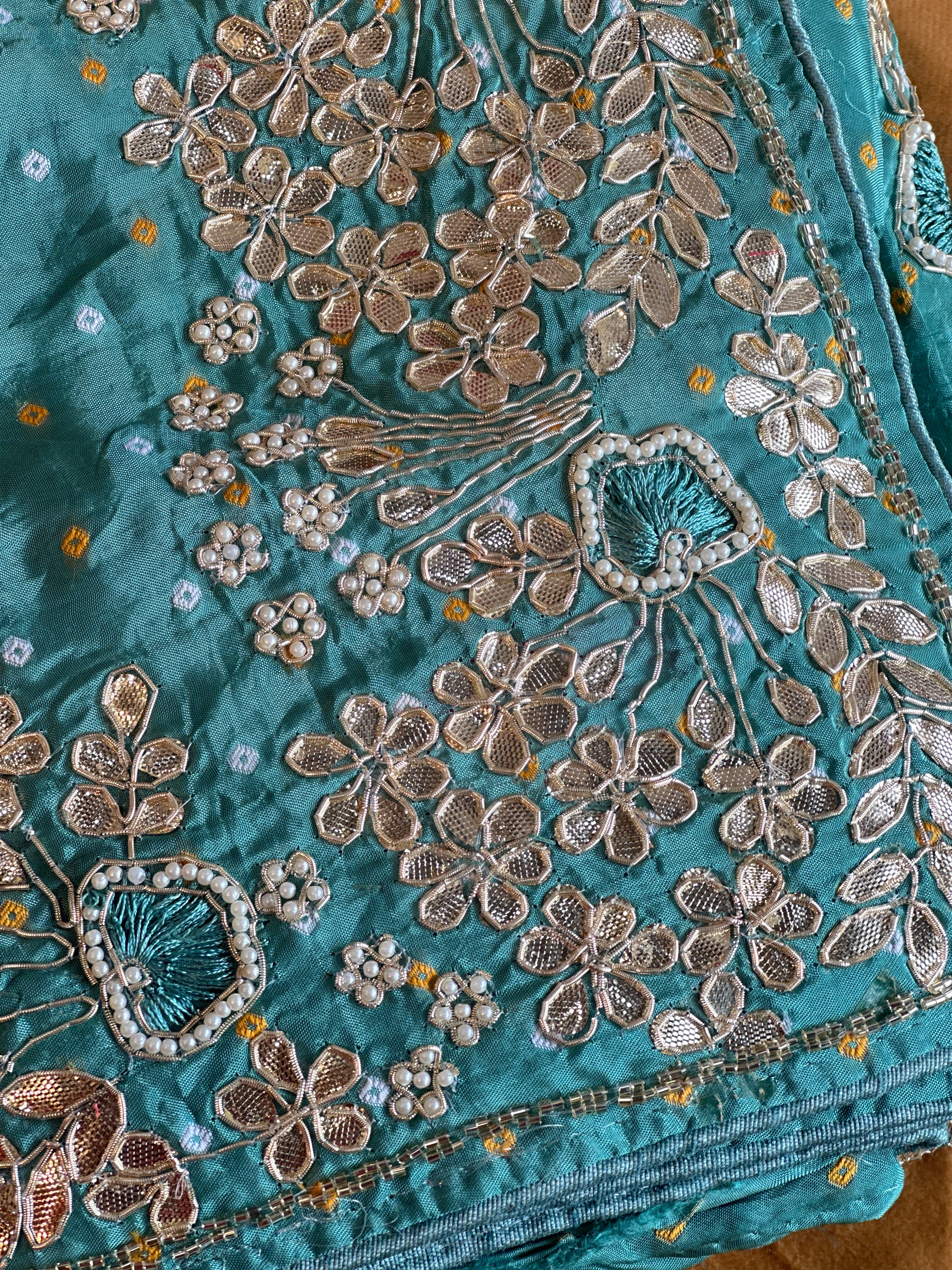 PREMIUM ZARDOSI HANDWORK BHANDEJ SAREE
