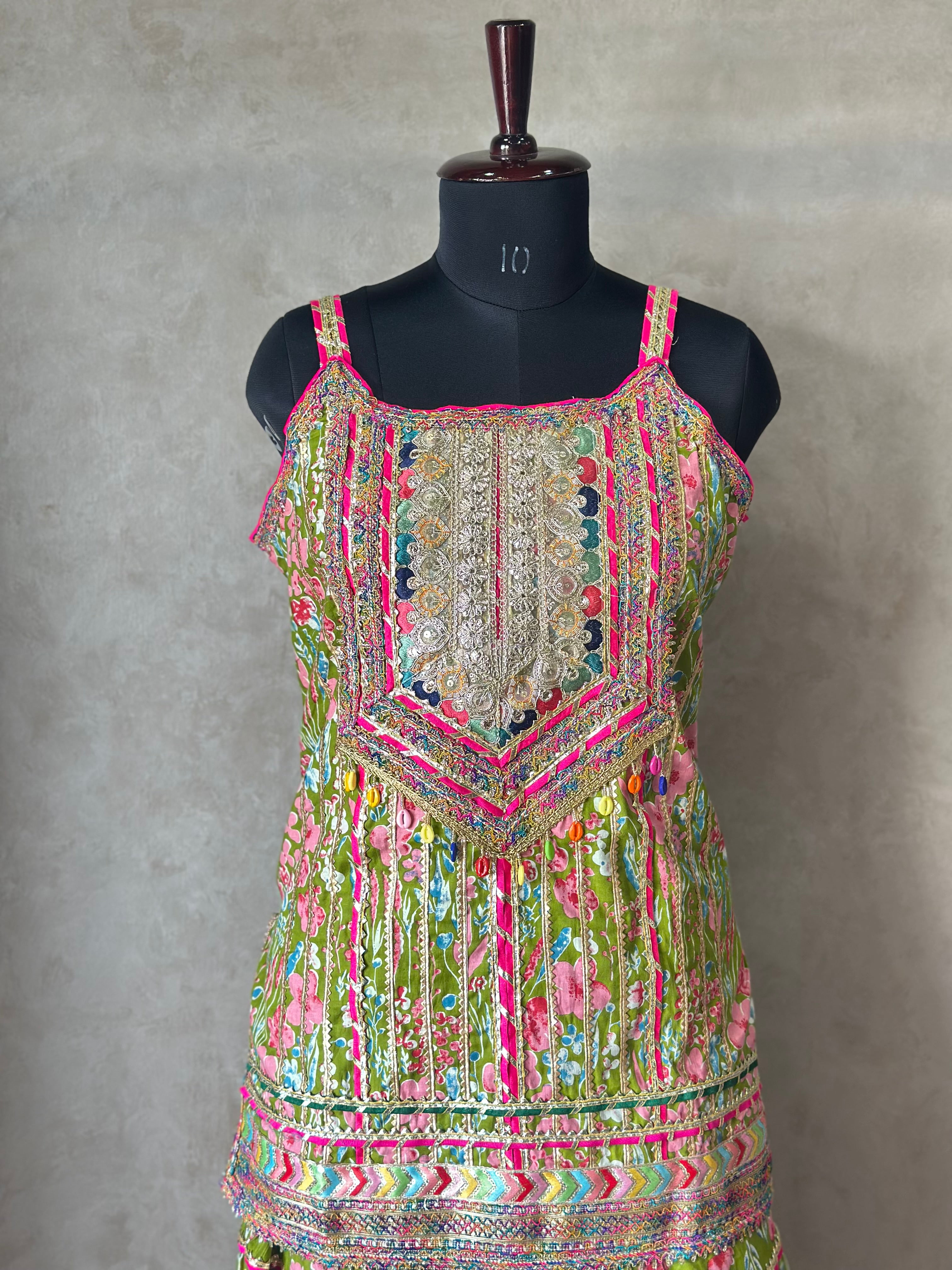 BEAUTIFUL PRINTED SHARARA SET