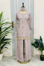 Ethereal Handwork Kurta Palazzo Set