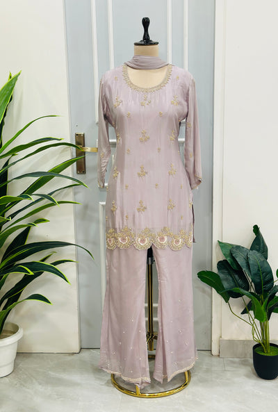 Ethereal Handwork Kurta Palazzo Set