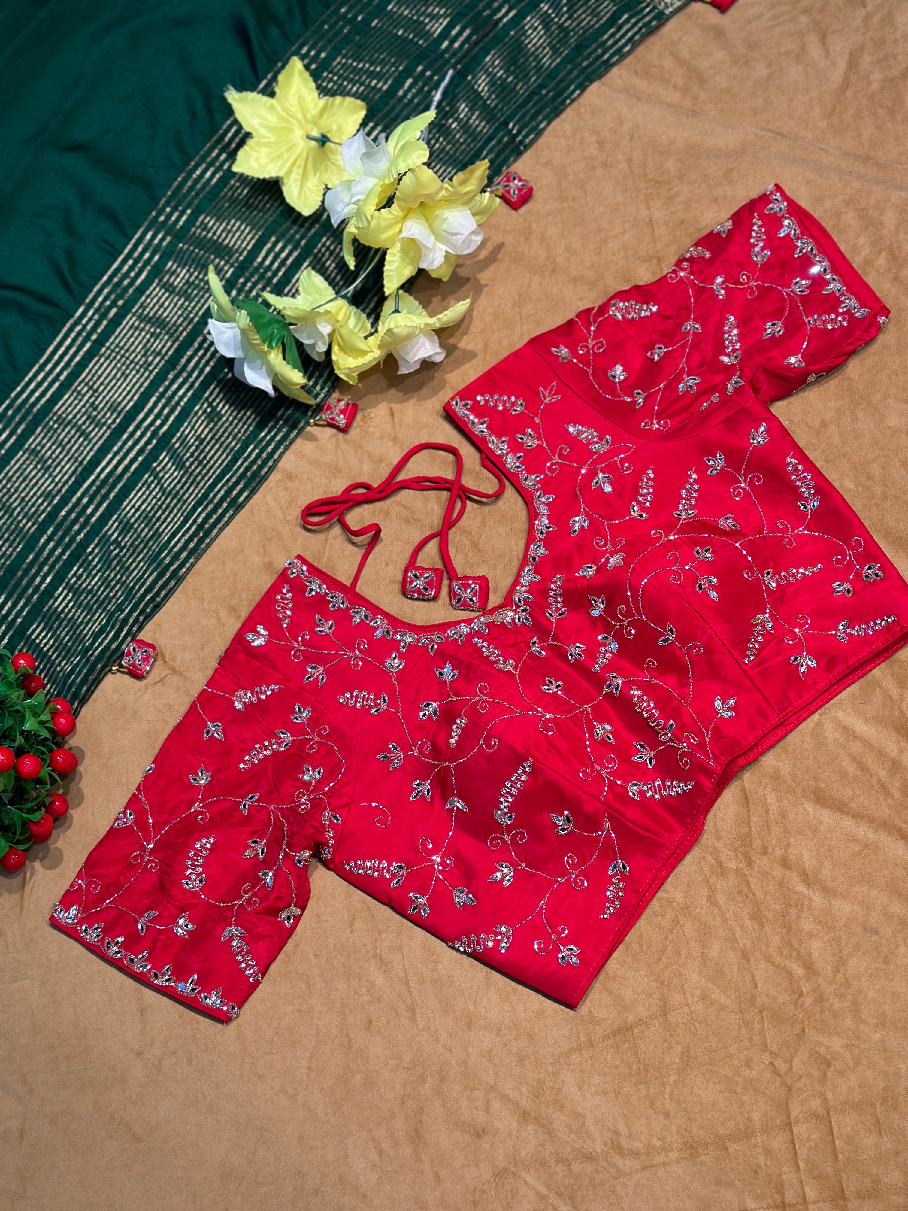 BEAUTIFUL STITCHED BLOUSE SAREE