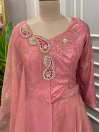 Pearl & Zardozi work Skirt Set with Dupatta