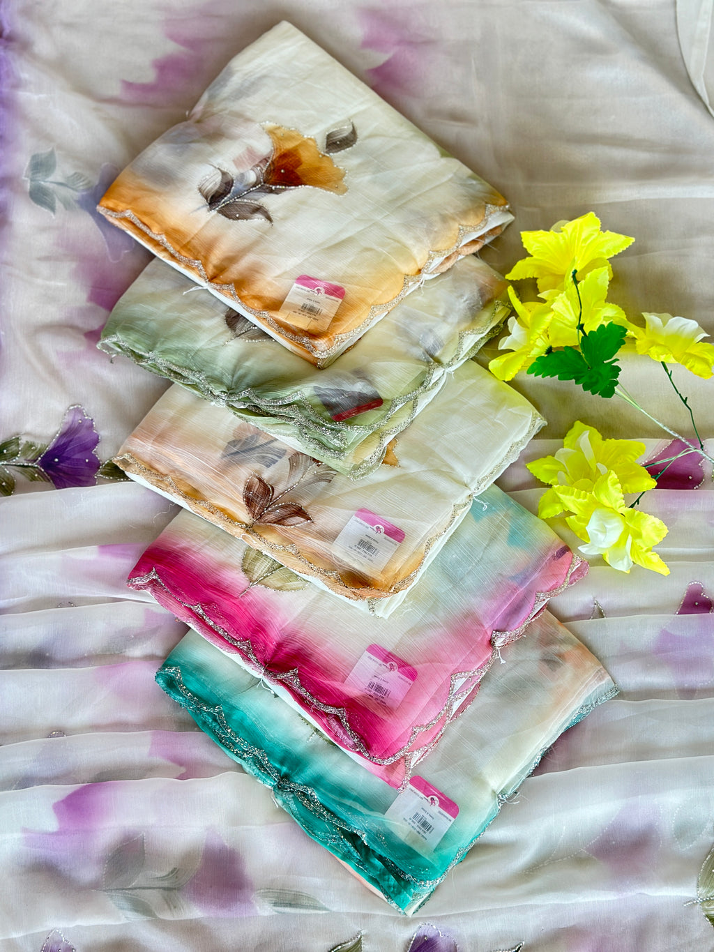 TULIP HANDWORK SAREE