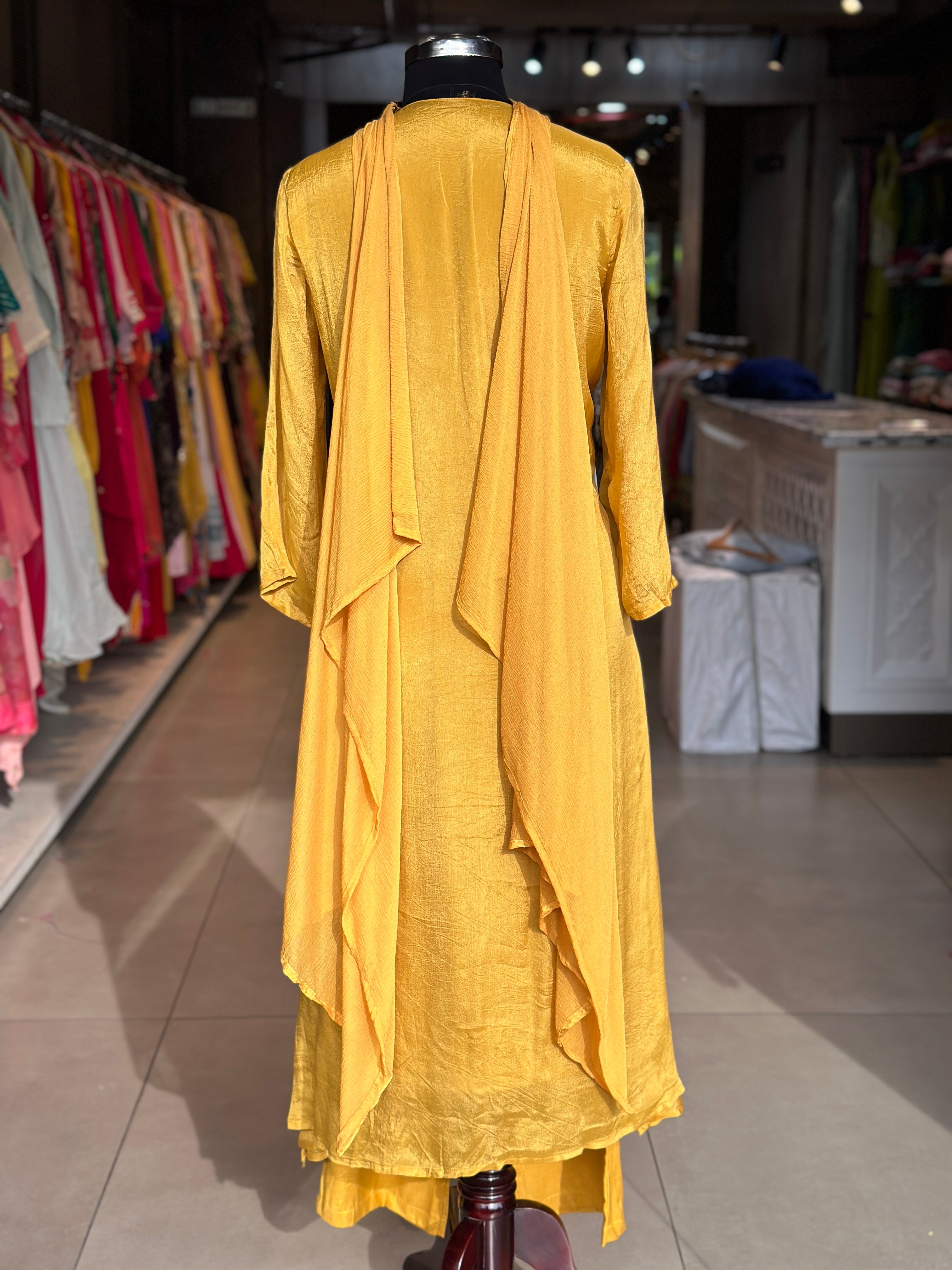 PURE CHINON HANDWORK SUIT
