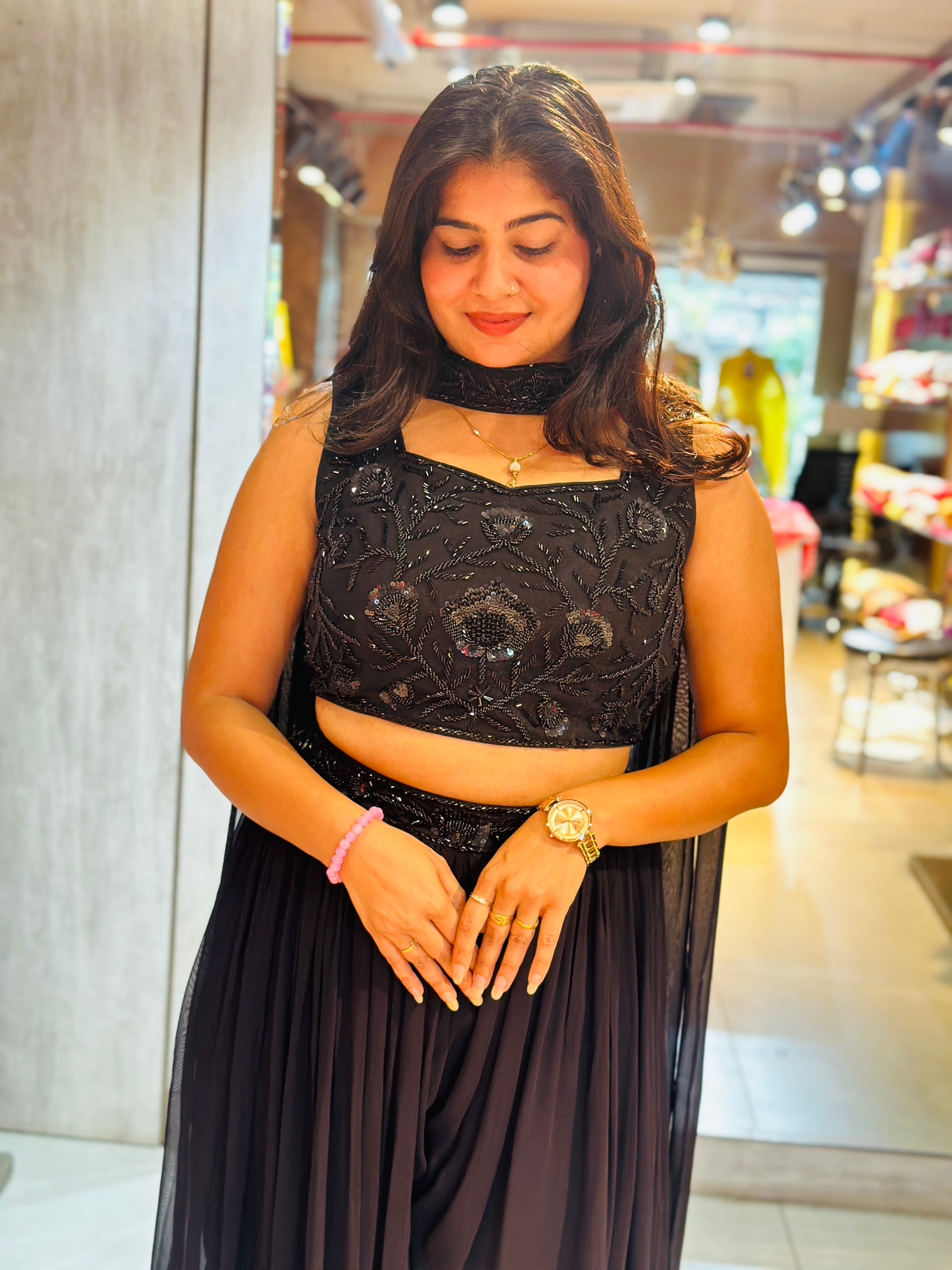 INDO-WESTERN PLAZO SET