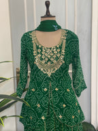 Bhandhej Handwork Peplum Skirt Set