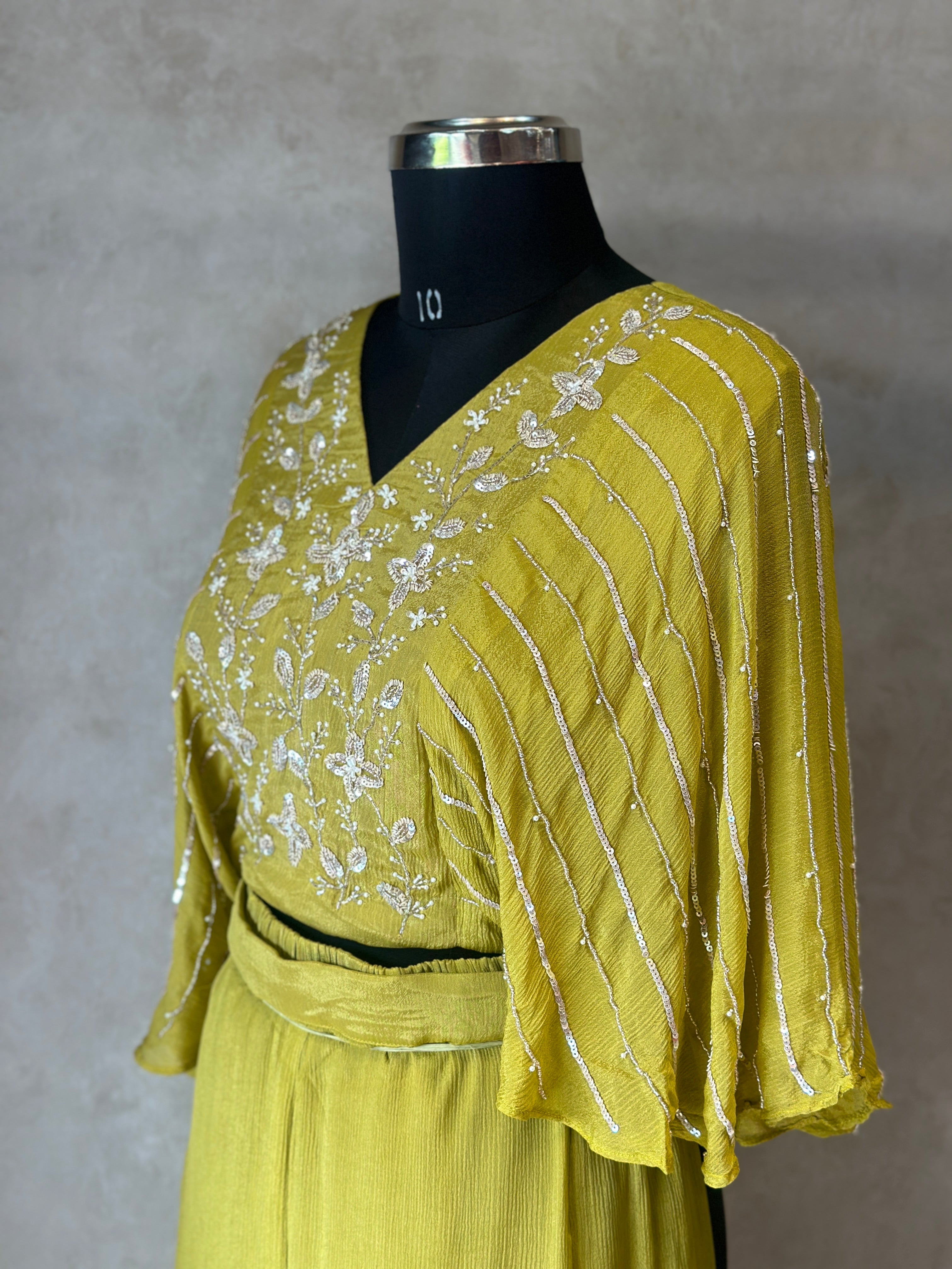 TRENDY HANDWORK PLAZO SET