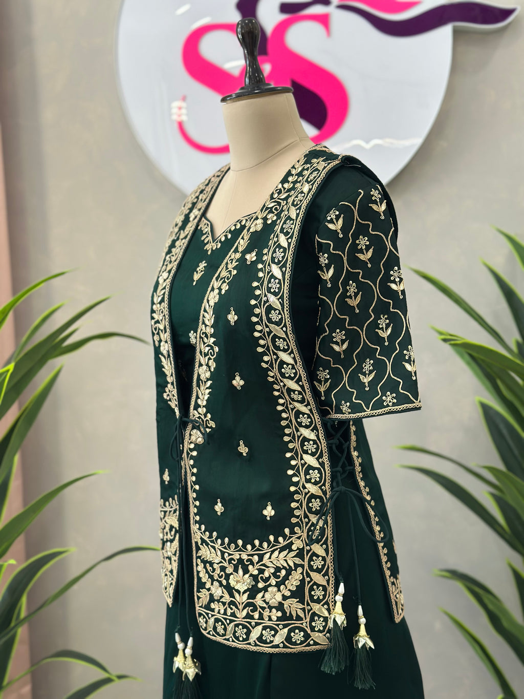 Premium Gota patti Handwork Jacket Set