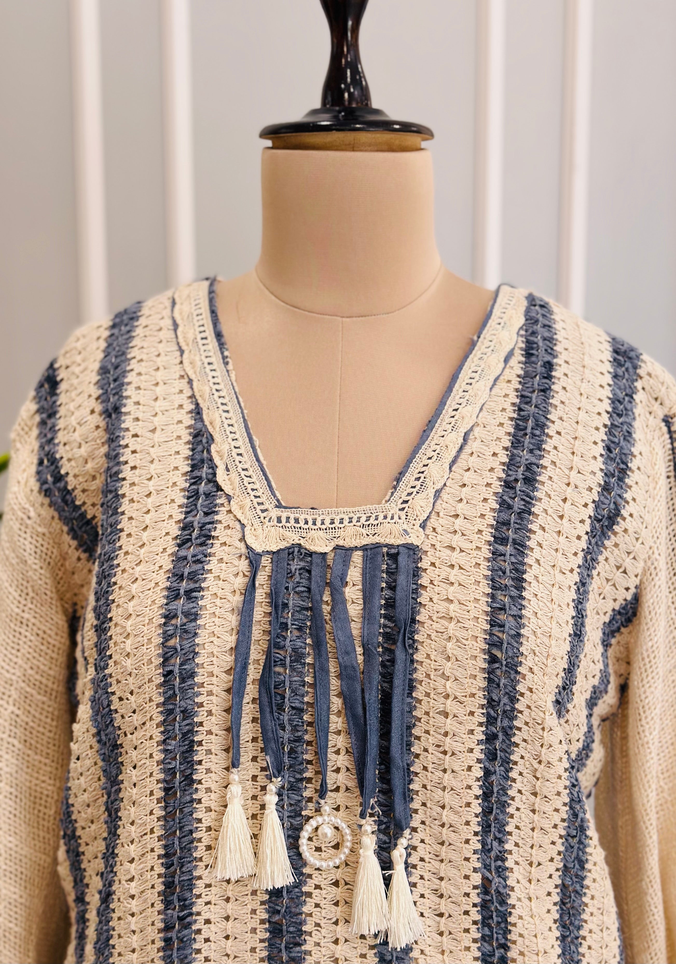Premium Embroidered Jute Co-ord Set