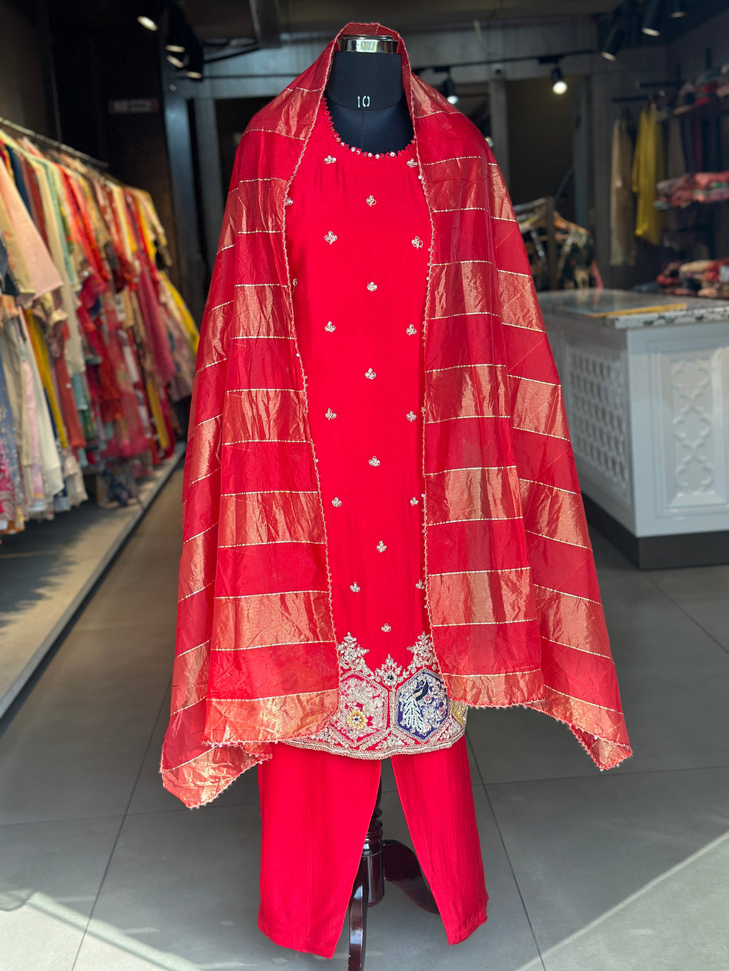 ZARDOSI HANDWORK SUIT SET