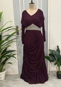 ✨ Moonlit Grace Designer Drape Dress ✨