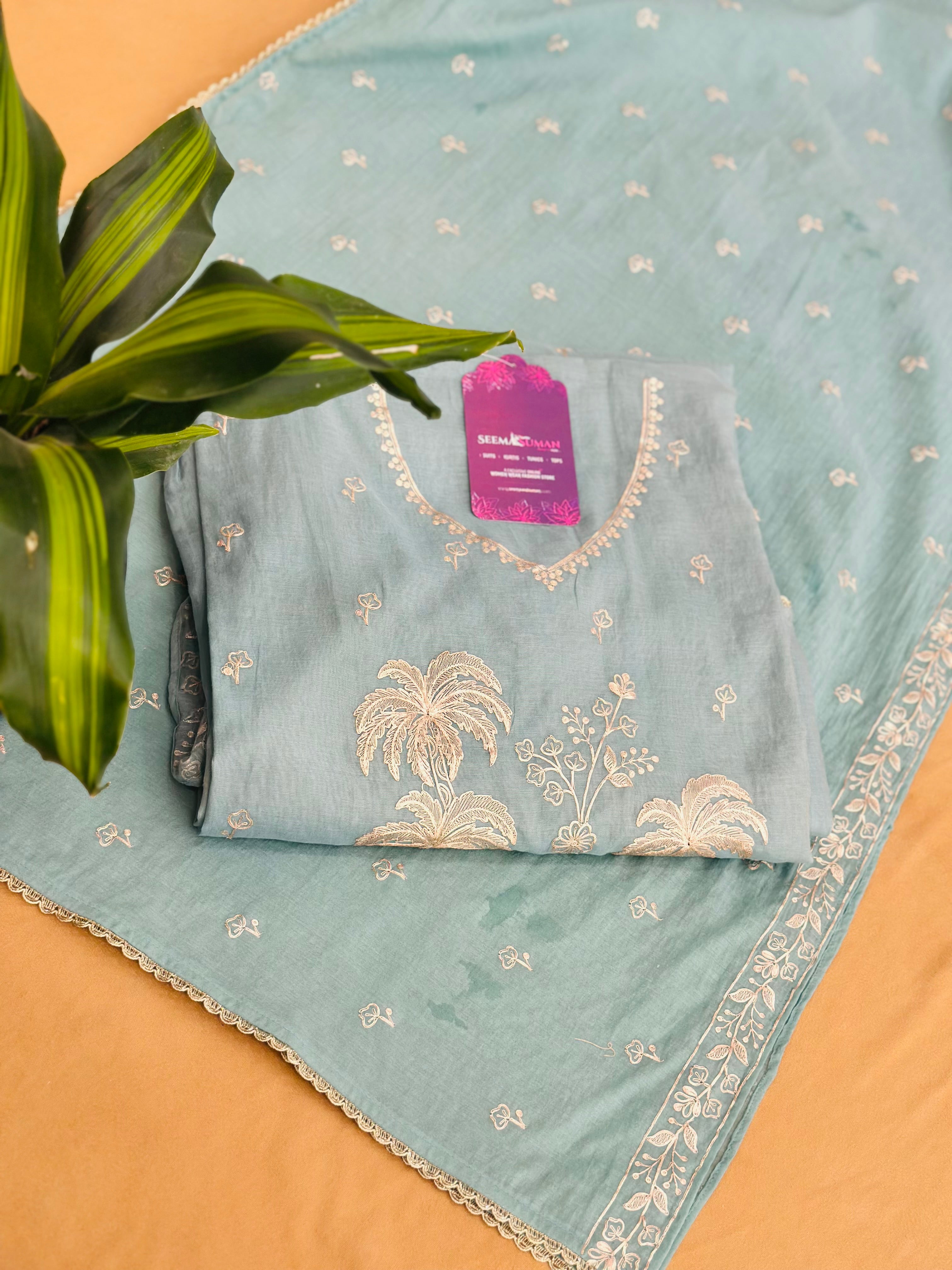 Pure Malchanderi Unstitched Suit Set