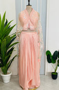 Ind- fusion skirt set