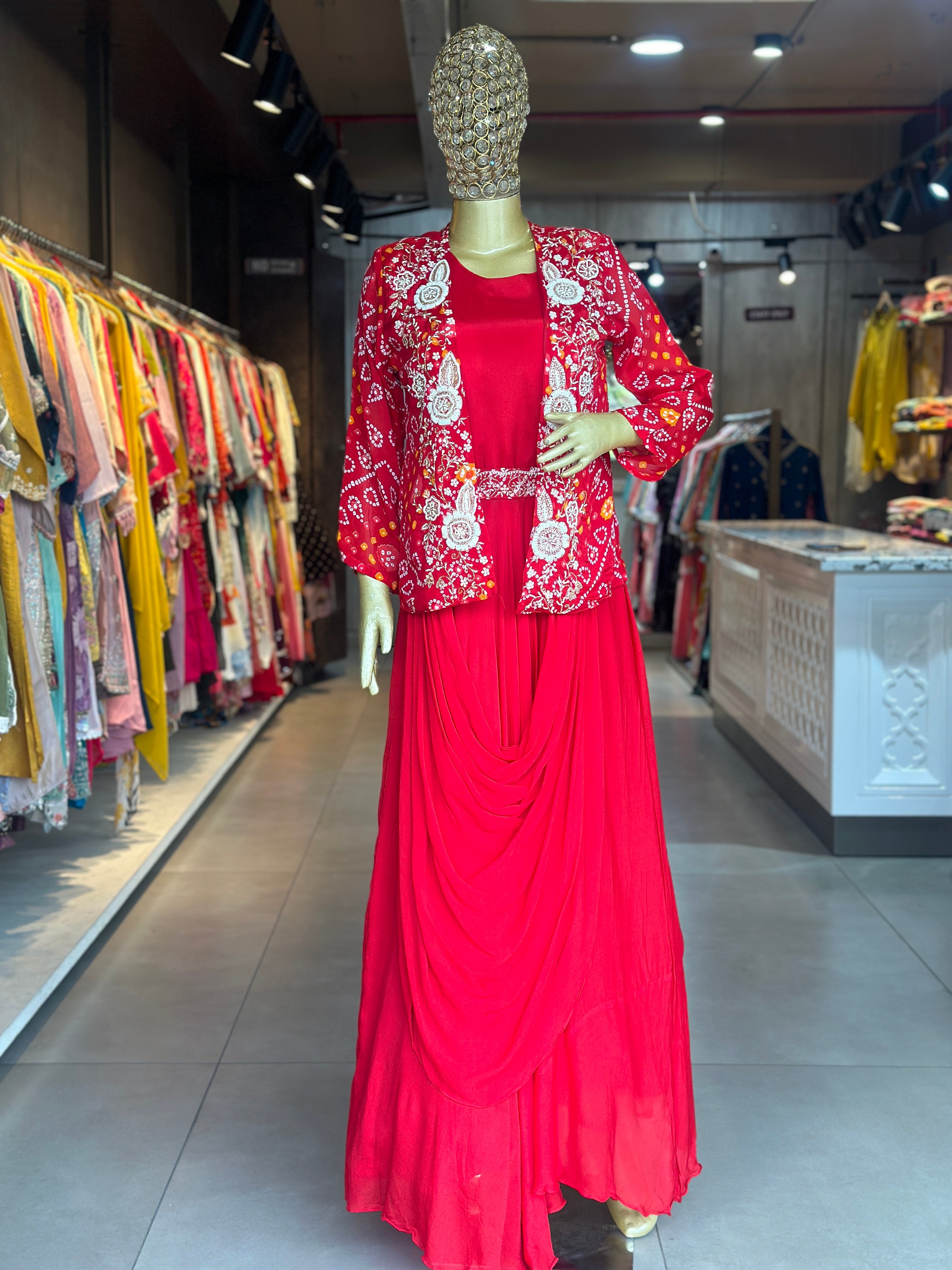 BHANDEJ JACKET INDOWESTERN SET