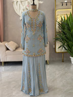 Luxe Handwork Kurta Sharara Set