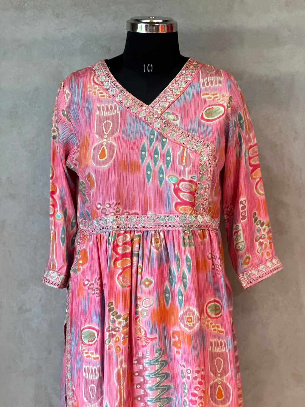 PRINTED ANGRAKHA SUIT