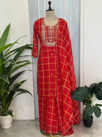 🌿 Surkh Saaj Gota Patti Festive Set 🌿