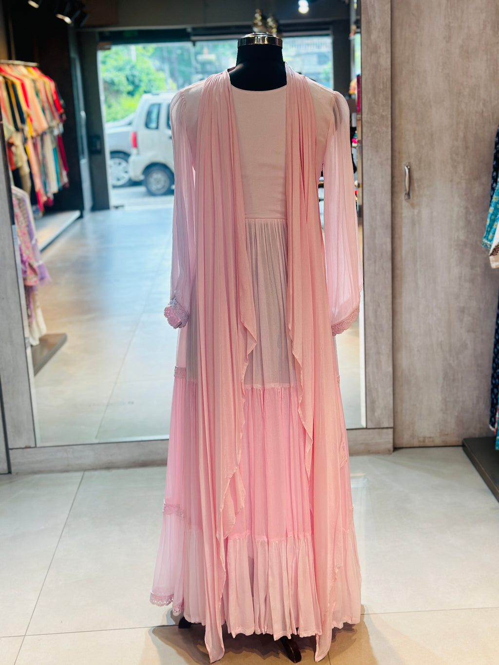 PURE CHINON LONG GOWN
