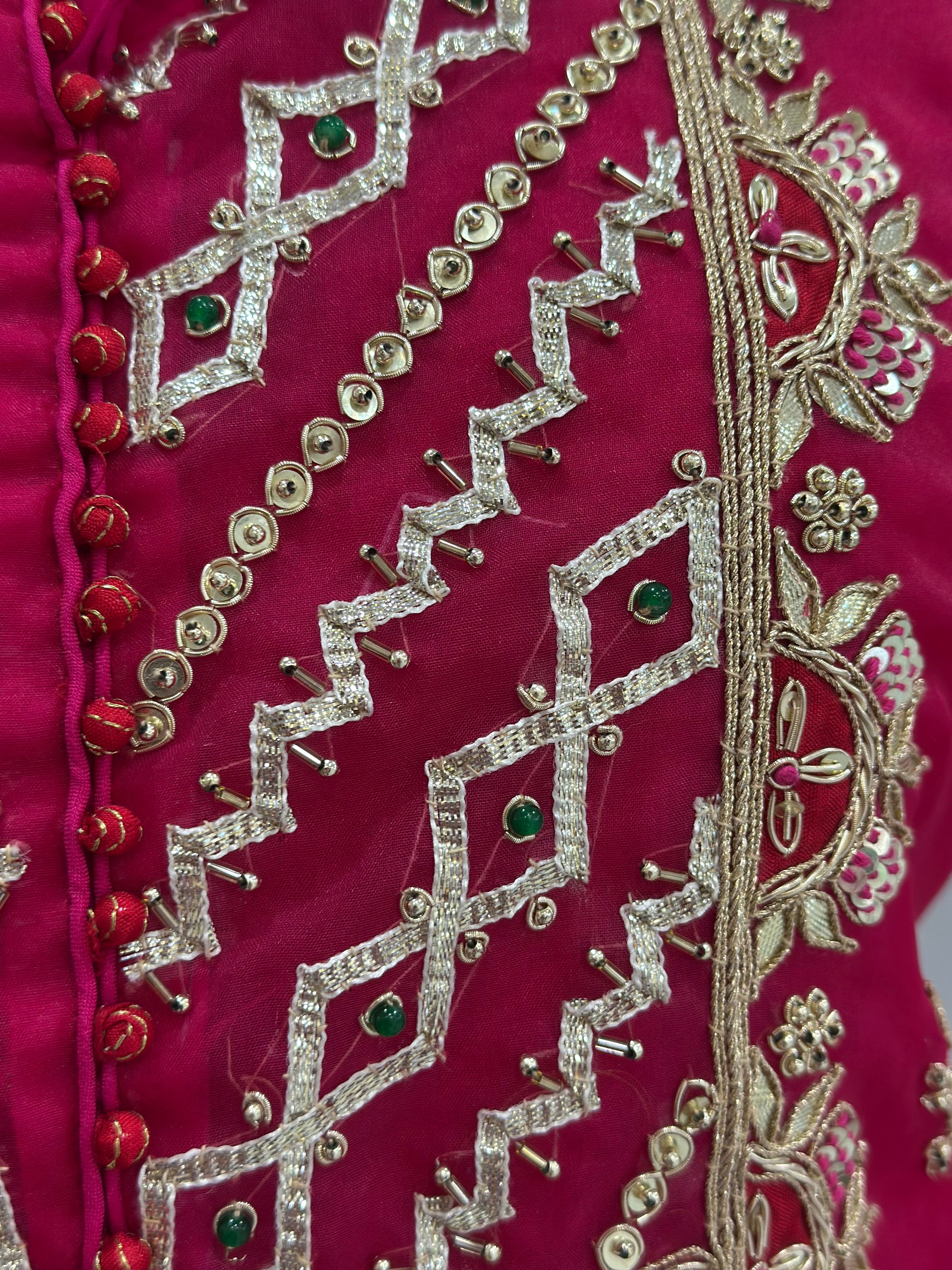 ✨ Traditional Gotapatti Handwork Indo-western Set ✨