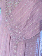 WESTERN FUSION HEAVY WORK ANARKALI SUIT