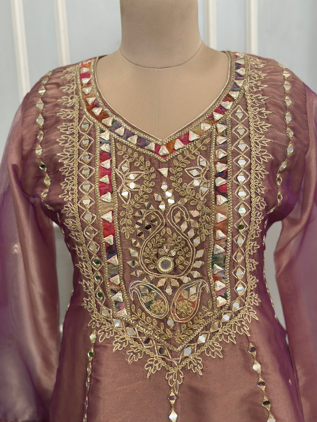 Designer Mirror Work Suit Set