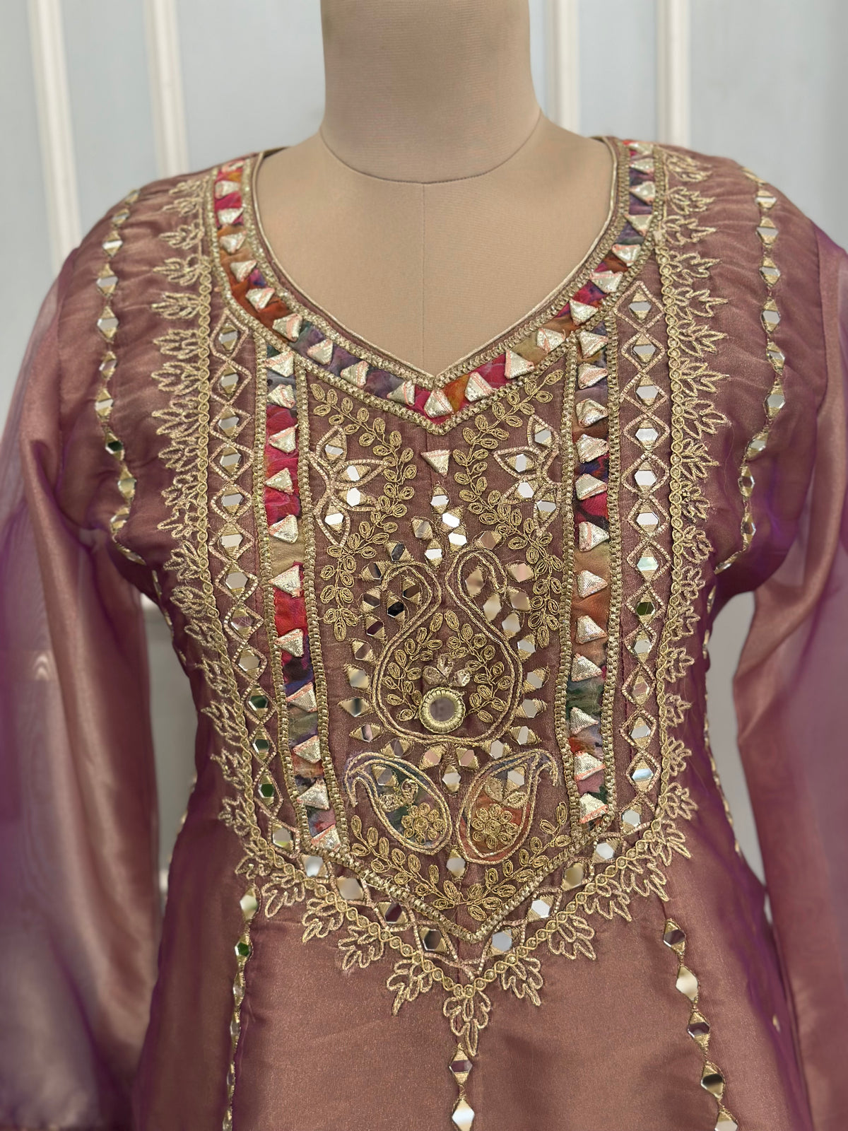 Designer Mirror Work Suit Set