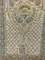 Premium Pure Zari Tissue Suit – Detailed with Handwork