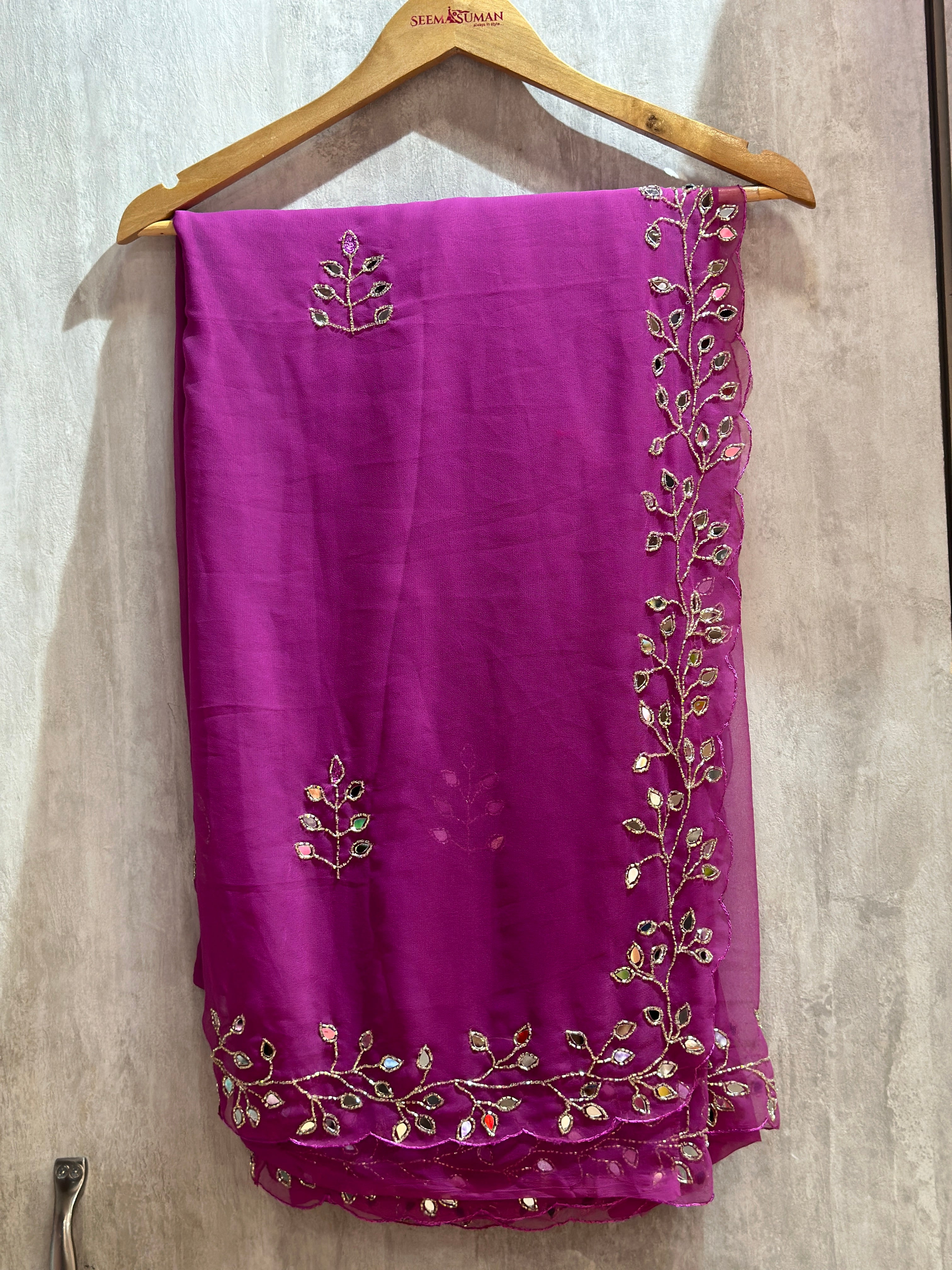 GEORGETTE HANDWORK SAREE