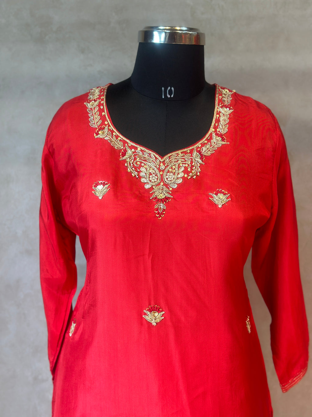 BEAUTIFUL ZARDOSI HANDWORK SKIRT SET