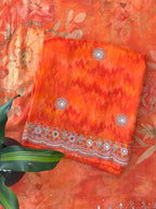 Pure Organza Handwork Suit Set (Unstitched)