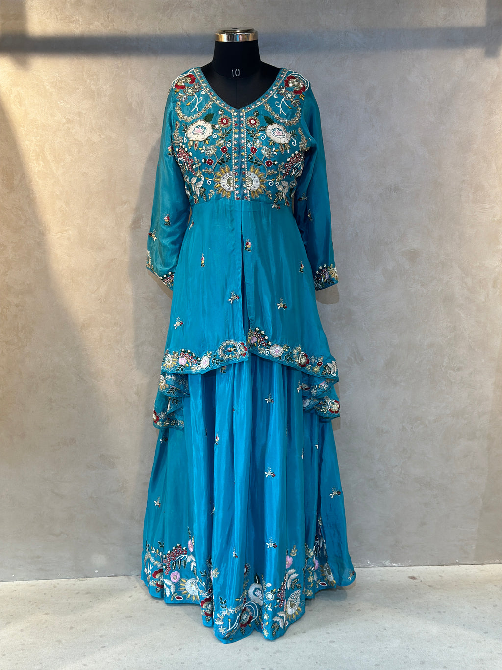 INDO-FUSION PEPLUM LEHNGA SET