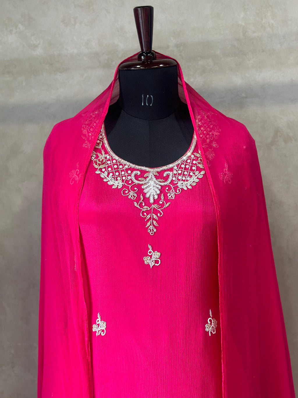 BEAUTIFUL HANDWORK SHARARA SET