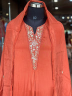 PURE CHINON HANDWORK SUIT