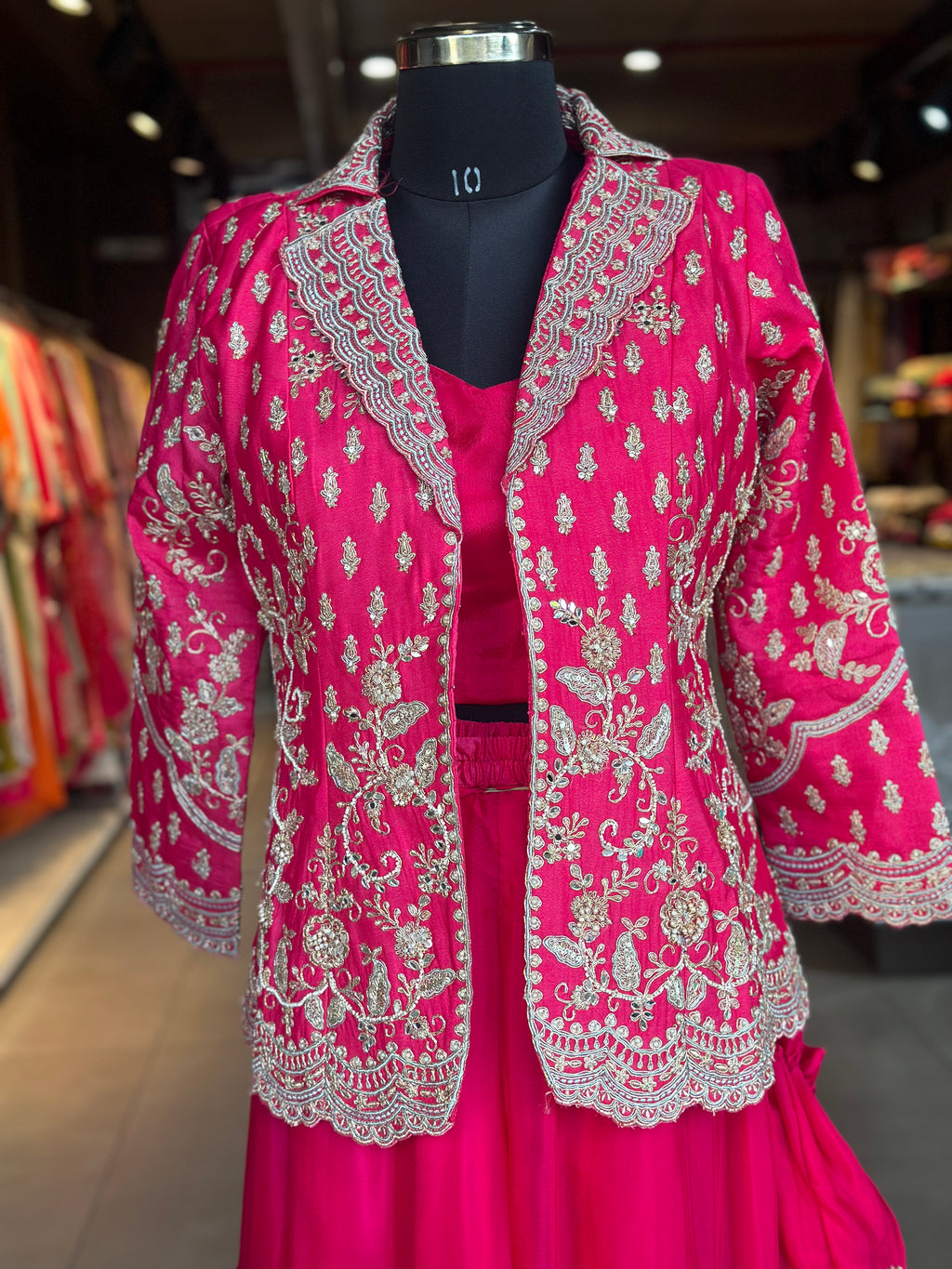 INDO-FUSION SHRARA WITH JACKET SET