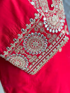 STRAIGHT SUIT SET IN ZARI WORK