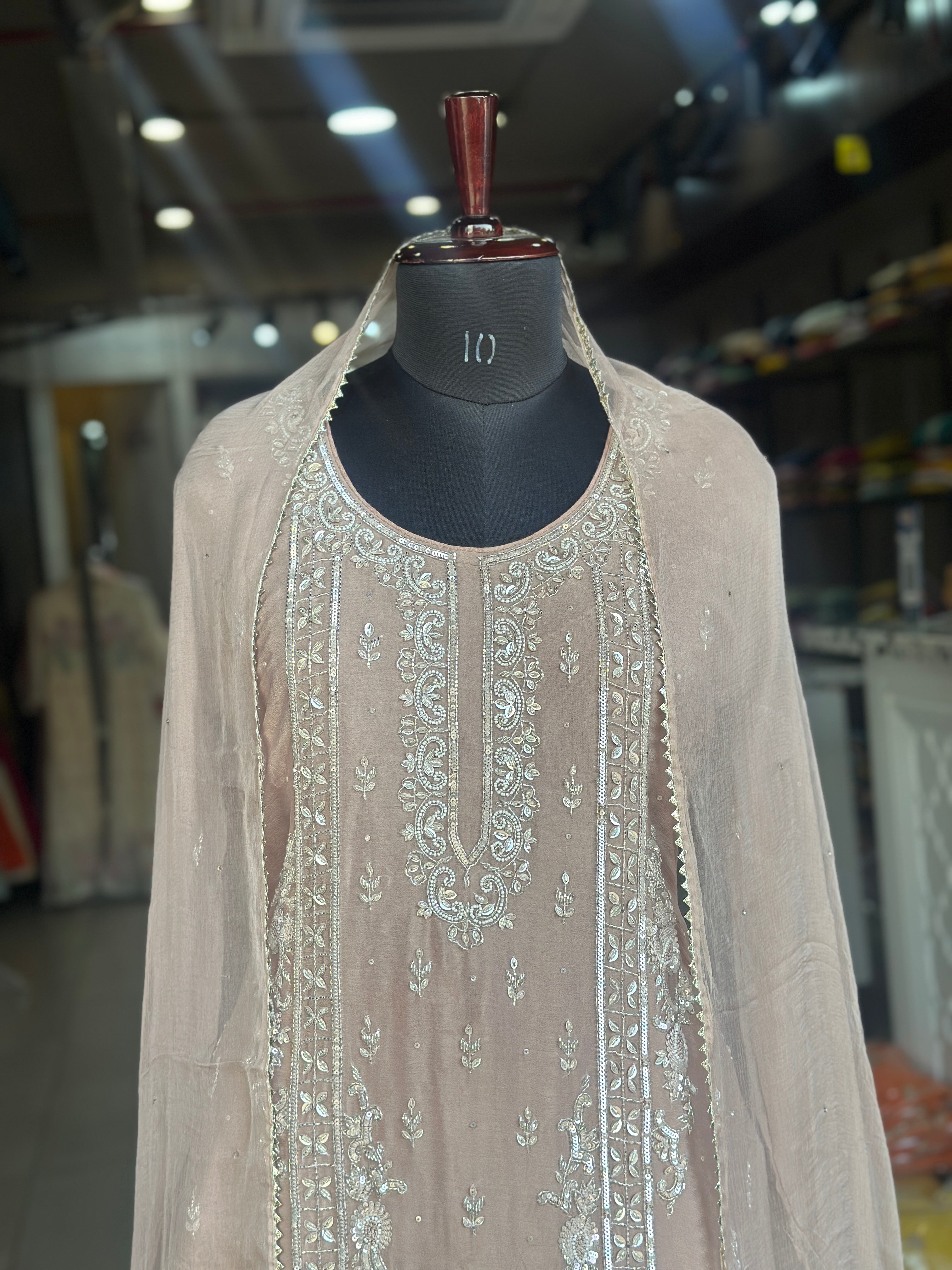 PREMIUM HANDWORK PLAZO SET