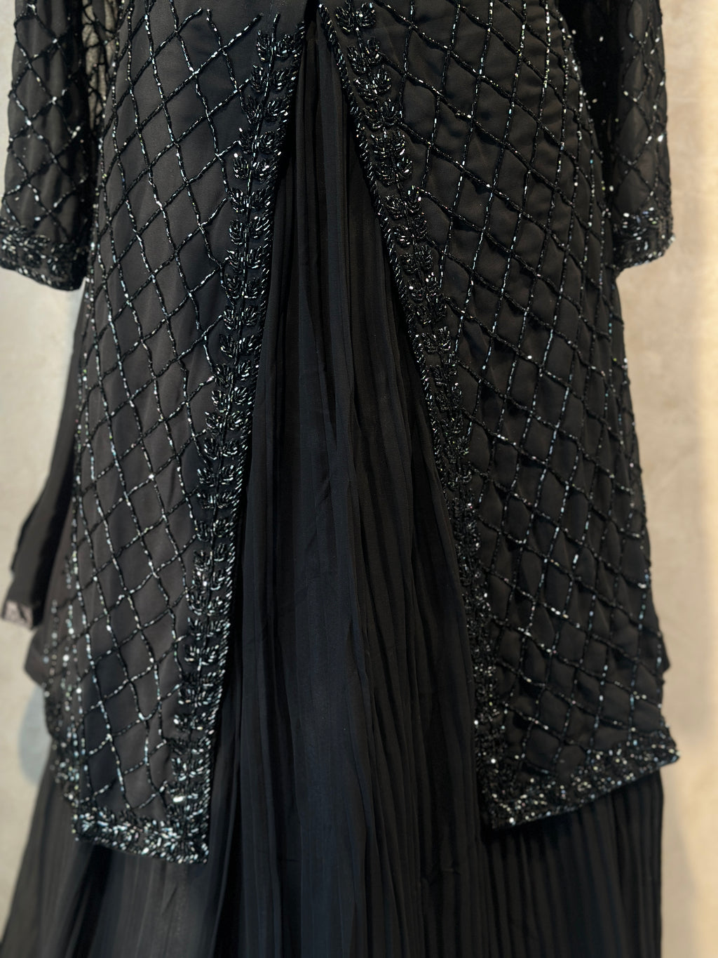 PEPLUM HANDWORK SKIRT SET