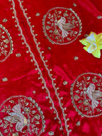 KARWACHOUTH SPECIAL HANDWORK SAREE