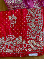 PREMIUM ZARDOSI HANDWORK BHANDEJ SAREE