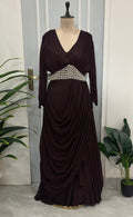 ✨ Moonlit Grace Designer Drape Dress ✨