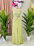 Handwork Crop Top With Flared Plazo