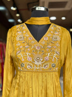 PURE CHINON HANDWORK SUIT