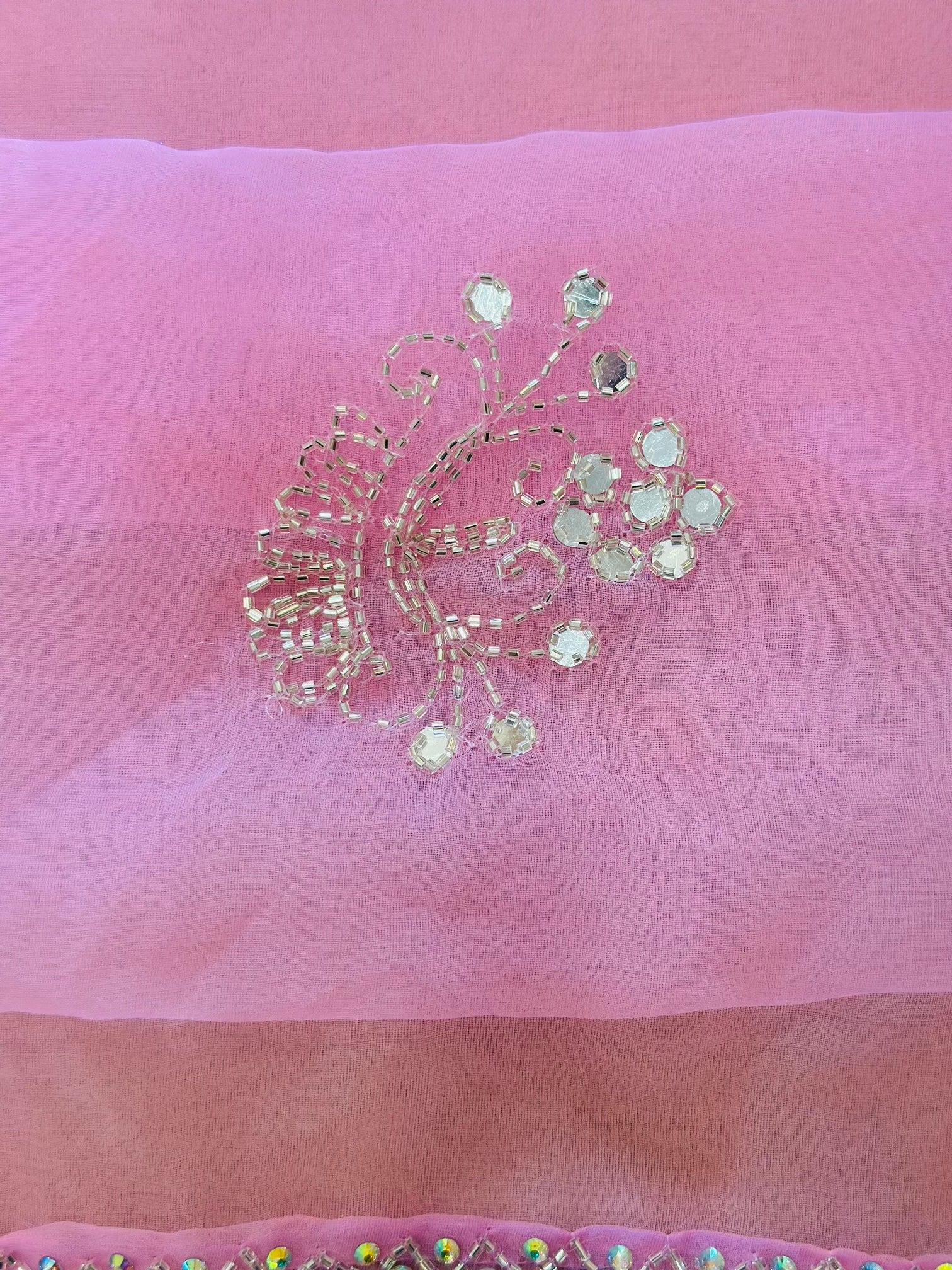 Pure Organza Saree with Handwork
