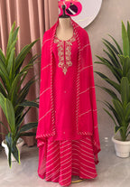 Designer Handwork Kurta & Plazo Set with Dupatta