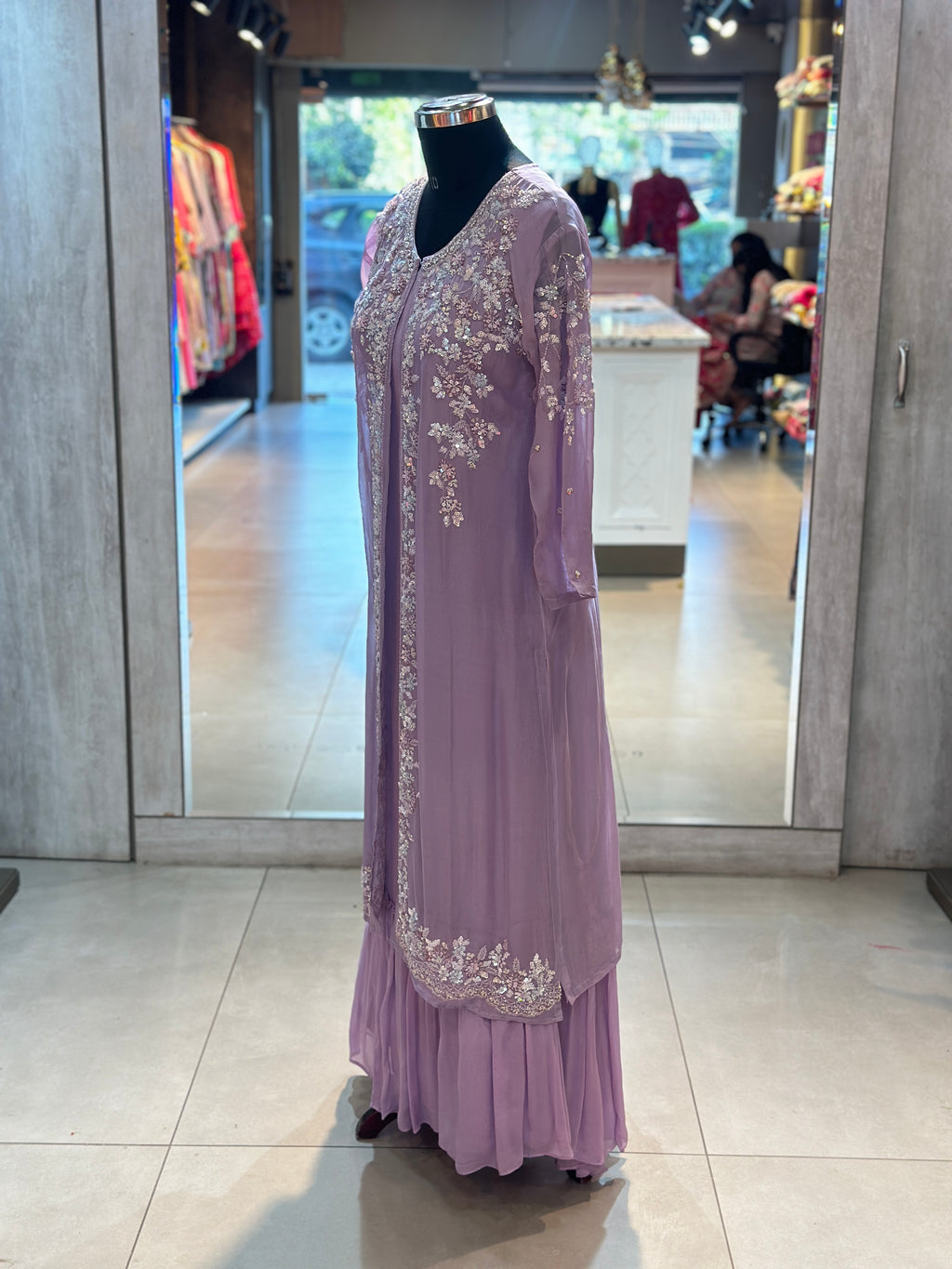 INDO-FUSION GOWN WITH SHURG