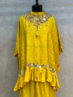 FLORAL HANDWORK KAFTAN SET