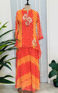 Leheriya Print Palazzo Co-ord Set