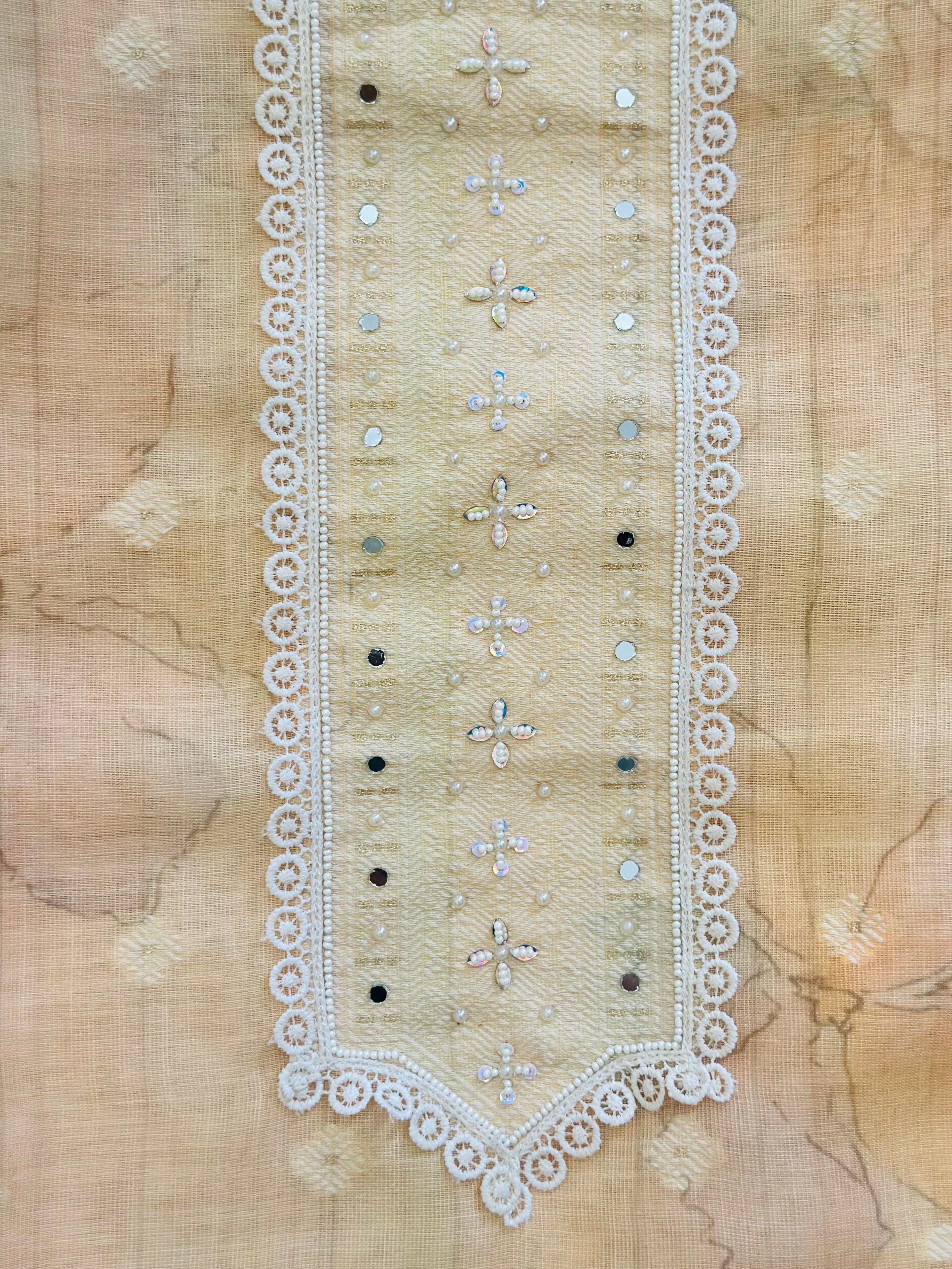 Classic Ethnic Handwork Unstitched Suit
